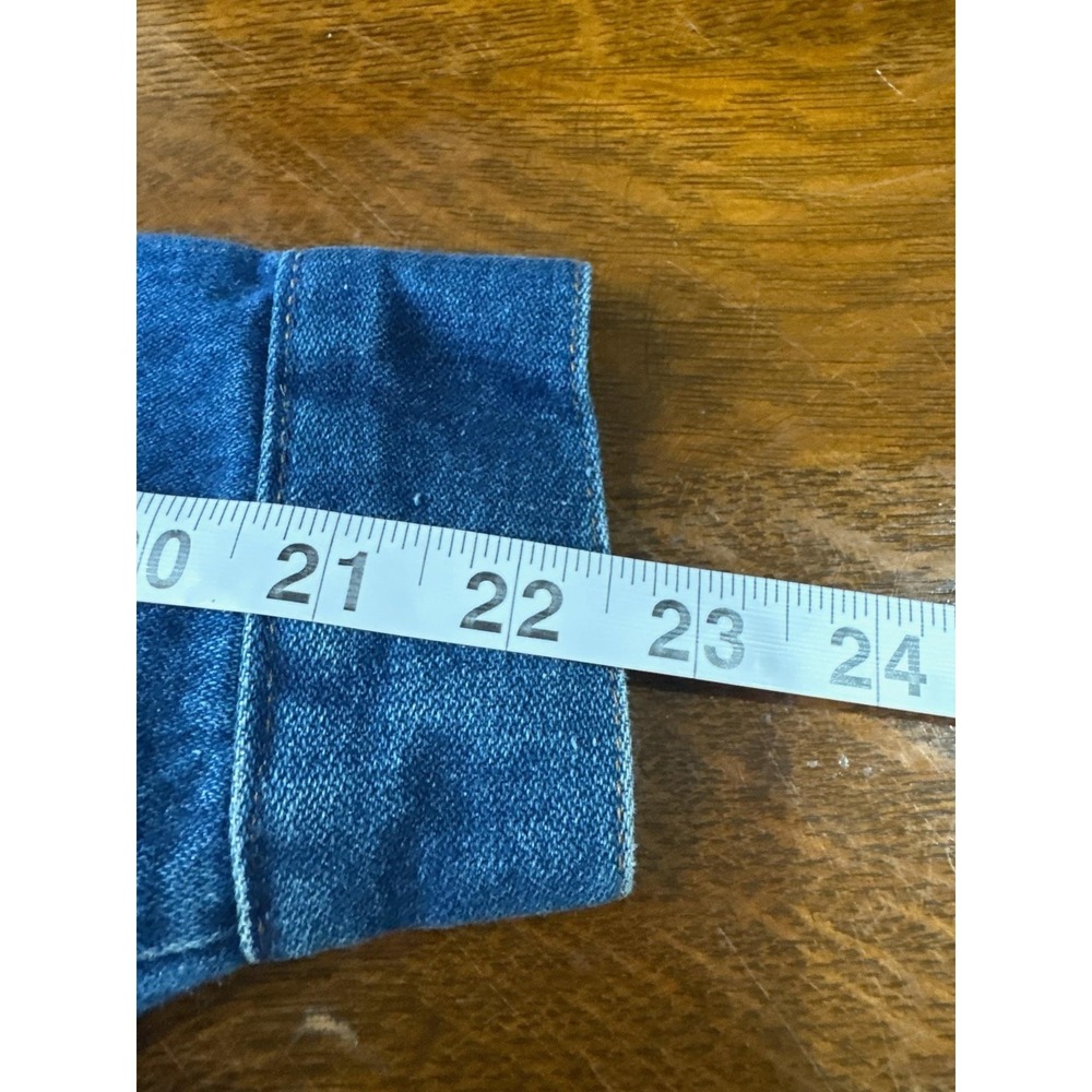 Vintage Saddle King Western Jacket Kids Large Blue Denim Button Front USA Made‎ - Picture 7 of 8